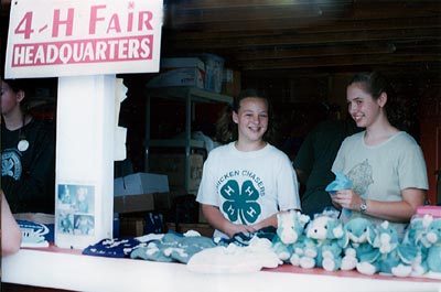 Secretary's booth at the 4-H Fair